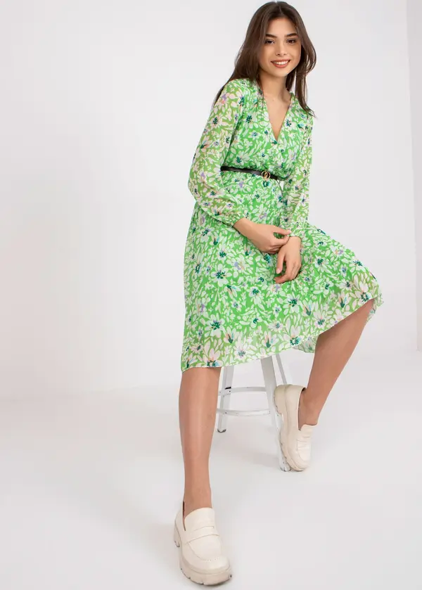 Italy Moda Dress-DHJ-SK-10536A-1.80-Light Green