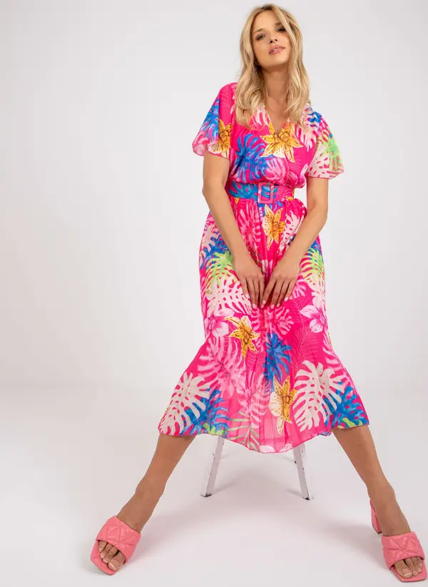 Italy Moda Dress-DHJ-SK-11331-4.99-dark pink