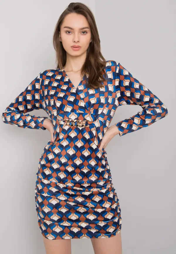 Italy Moda Dress-DHJ-SK-12695.26P-dark blue