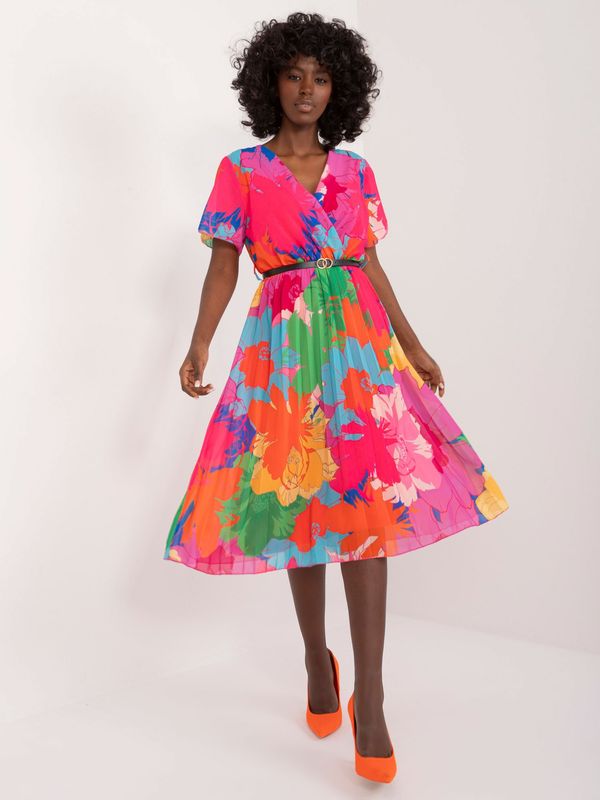 Italy Moda Dress-DHJ-SK-13162-2.96-Fuchsia