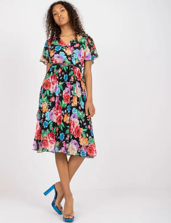 Italy Moda Dress-DHJ-SK-13162.92-black-red