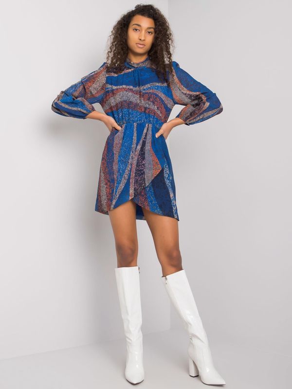 Italy Moda Dress-DHJ-SK-15265.90-dark blue