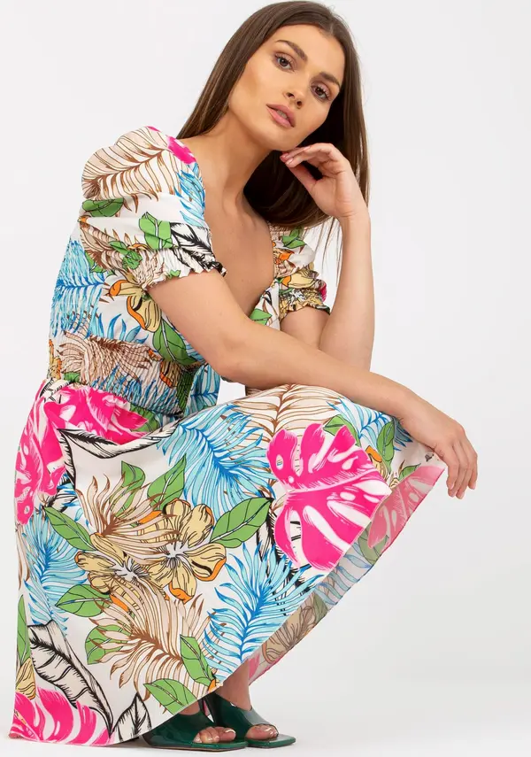 Italy Moda Dress-DHJ-SK-15836.51-white-blue