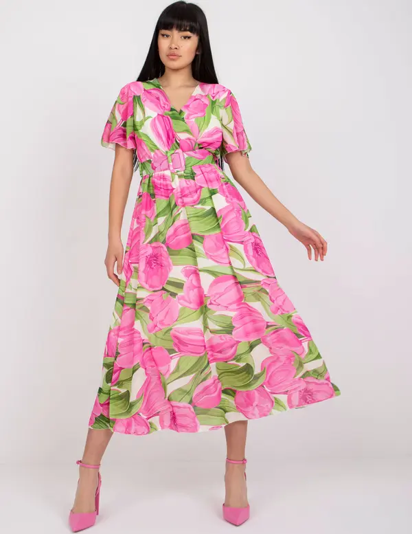 Italy Moda Dress-DHJ-SK-15967.54P-pink