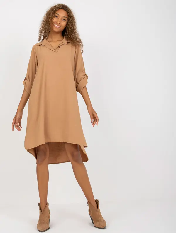 Italy Moda Dress-DHJ-SK-16328.33-camel