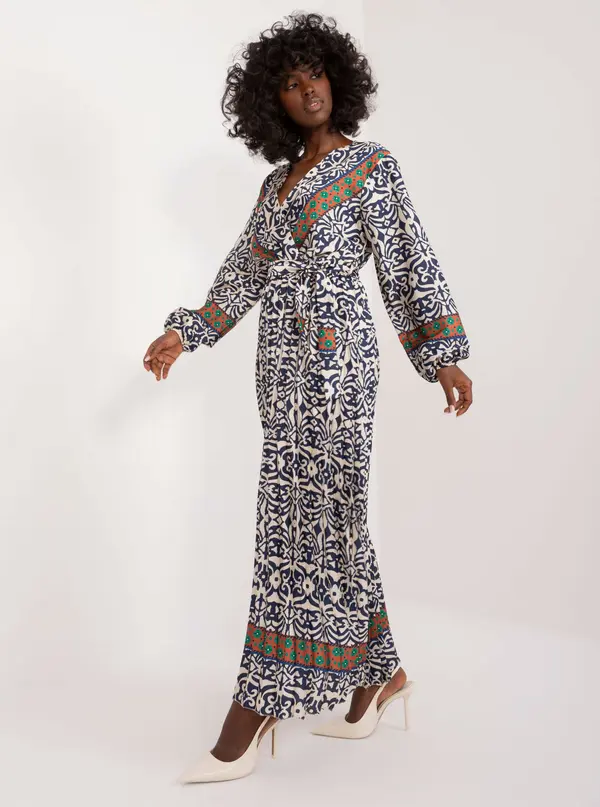 Italy Moda Dress-DHJ-SK-16656.13X-navy blue