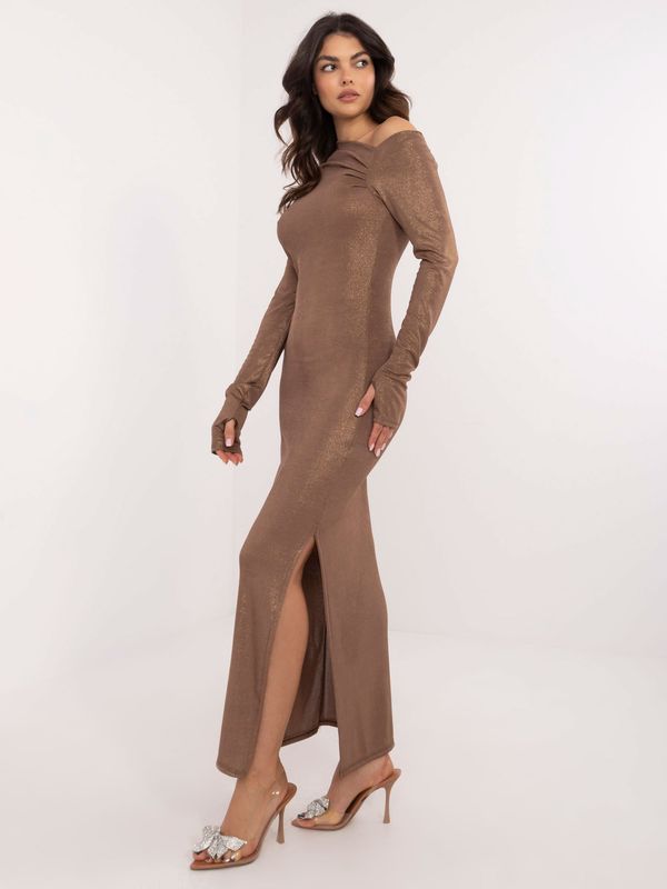 Italy Moda Dress-DHJ-SK-20093.17-brown