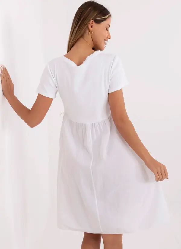 Italy Moda Dress-DHJ-SK-25370.85-white
