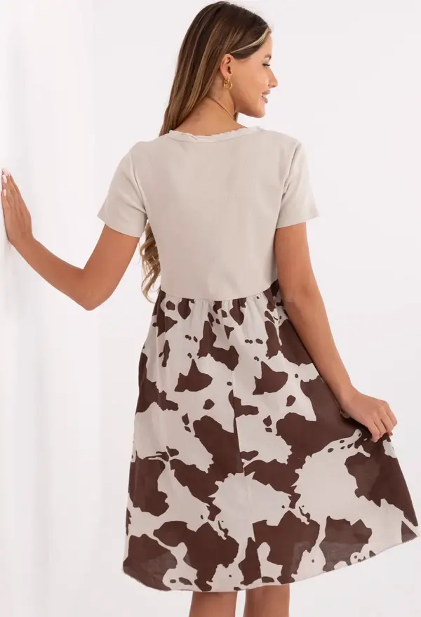 Italy Moda Dress-DHJ-SK-253701.80-beige