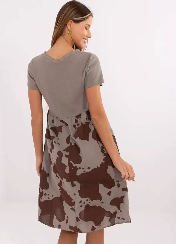 Italy Moda Dress-DHJ-SK-253701.80-dark beige