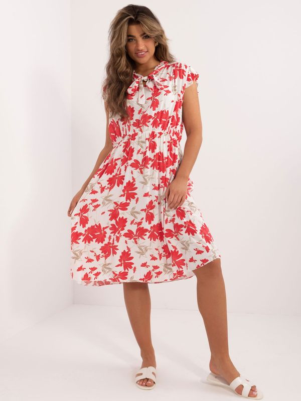 Italy Moda Dress-DHJ-SK-5095.21-white-red