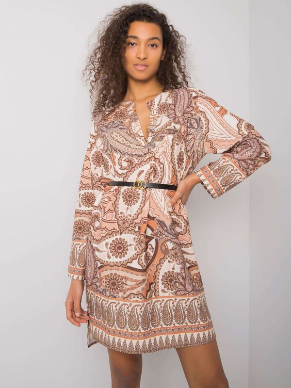 Italy Moda Dress-DHJ-SK-5766-1.32X-beige