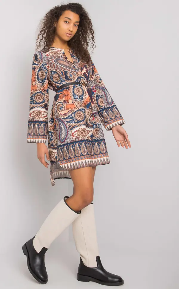 Italy Moda Dress-DHJ-SK-5766-1.32X-dark blue