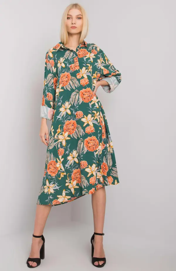 ex moda Dress-EM-SK-2909-3.37-dark green