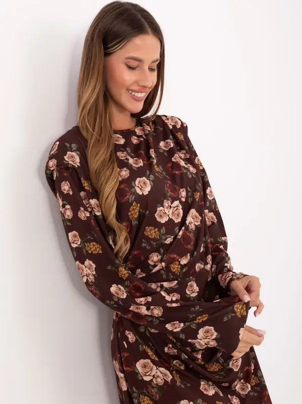 RUE PARIS Dress-IT-SK-20057-1.02-brown