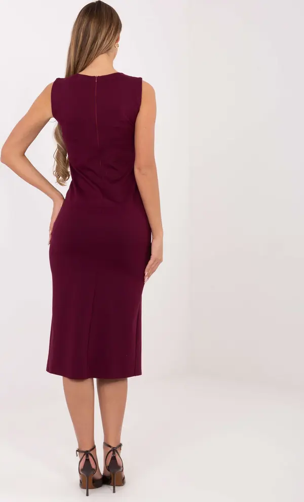 Italy Moda Dress-IT-SK-21891.61-burgundy
