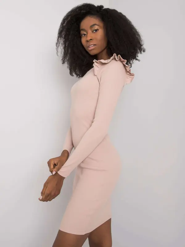 RUE PARIS Dress-LA-SK-E37.29P-beige