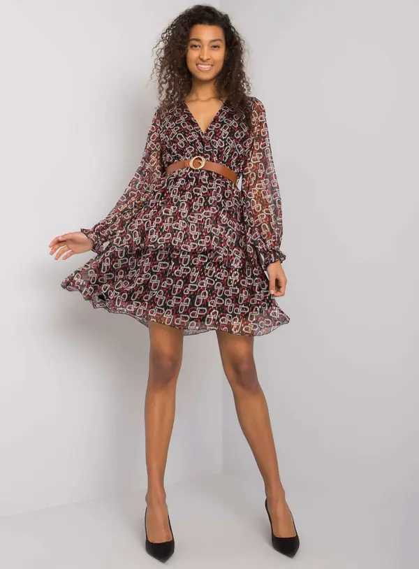 Factory Price Dress-LC-SK-22K-3001.28P-Black-Red