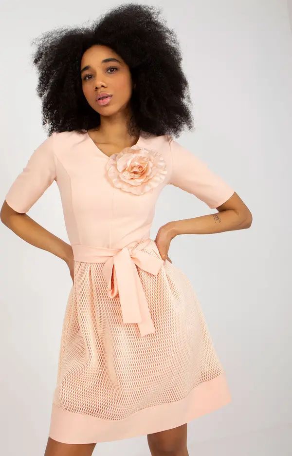 LAKERTA Dress-LK-SK-506551.76P-Peach