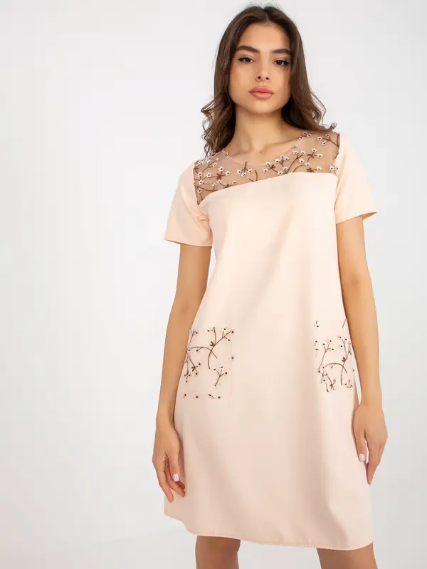 LAKERTA Dress-LK-SK-506790.45-light peach