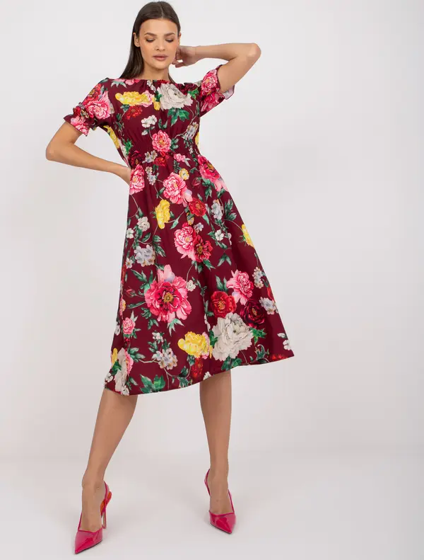 LAKERTA Dress-LK-SK-507564.36P-burgundy