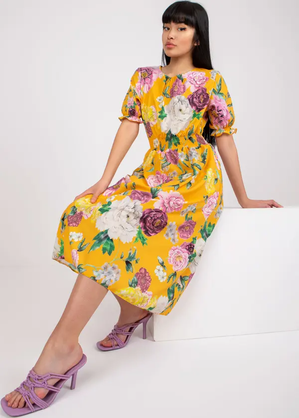 LAKERTA Dress-LK-SK-507564.36P-dark yellow