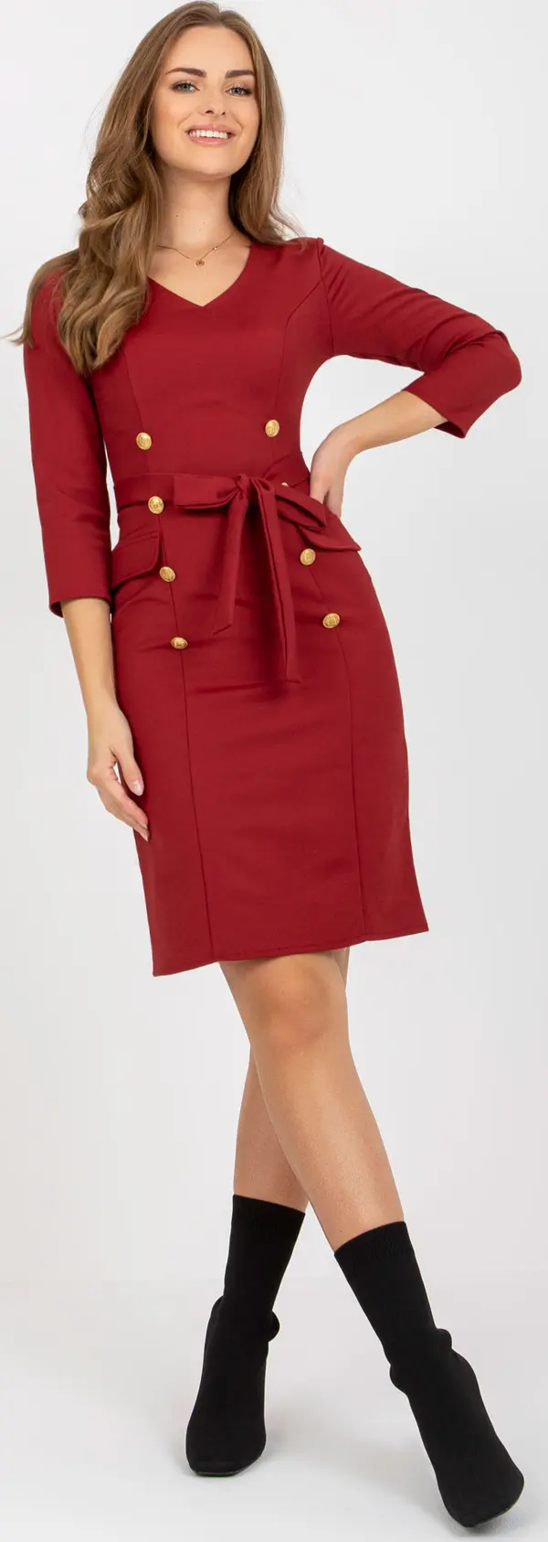 LAKERTA Dress-LK-SK-507838.93-dark red