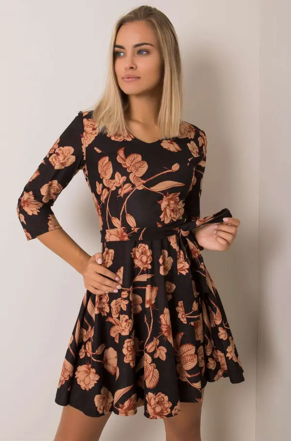 LAKERTA Dress-LK-SK-508307-3.75P-black-beige