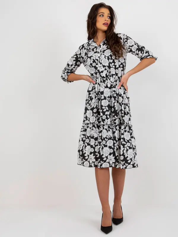 LAKERTA Dress-LK-SK-508936.50P-black-white