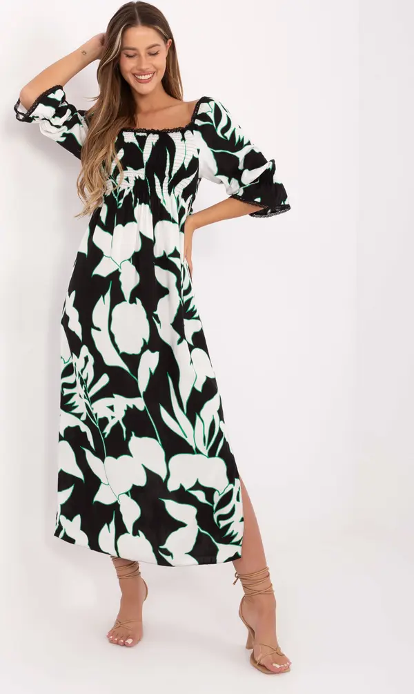 LAKERTA Dress-LK-SK-510095.89-black-white