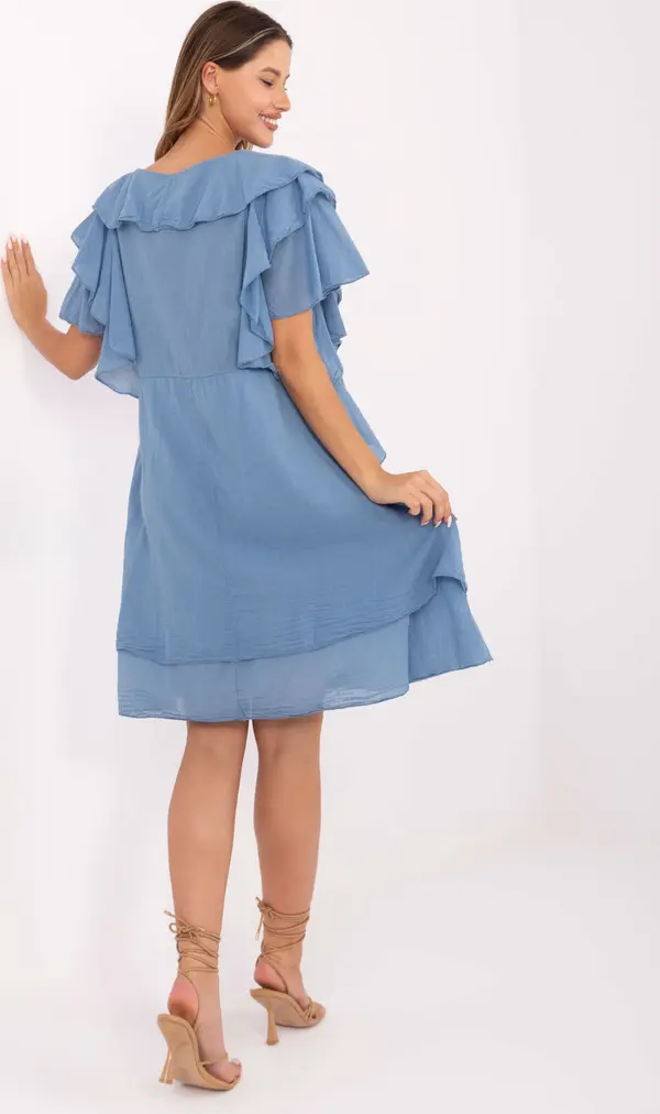 Italy Moda Dress-MI-SK-102128.61-dark blue