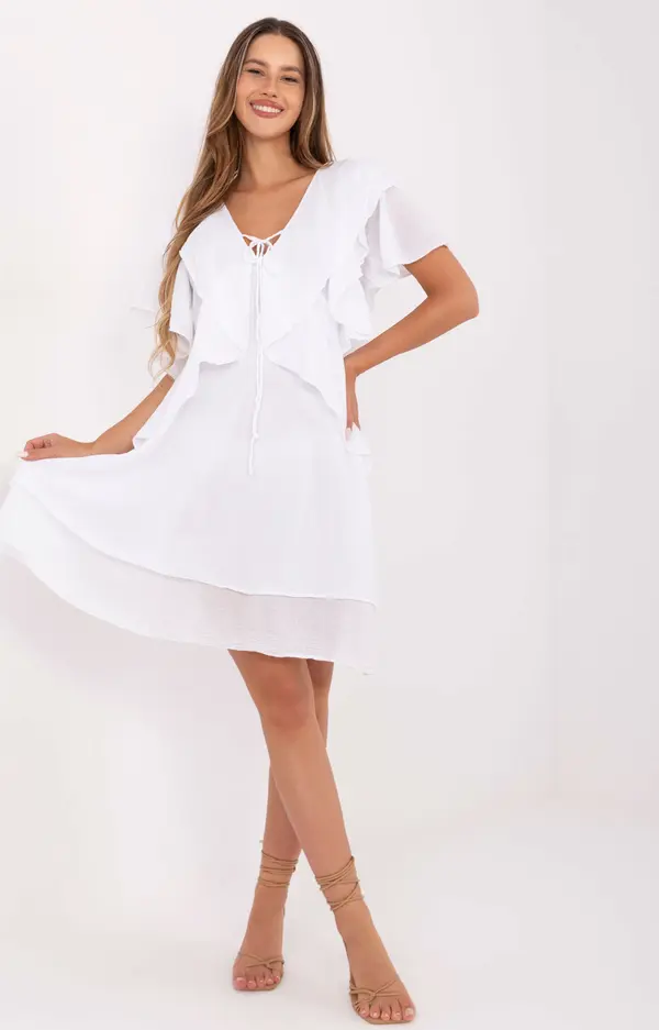 Italy Moda Dress-MI-SK-102128.61-white