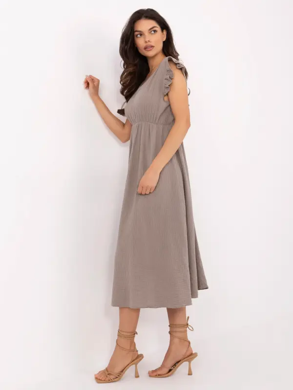 Italy Moda Dress-MI-SK-122126.77-dark beige