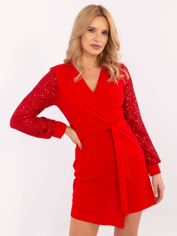Italy Moda Dress-MI-SK-67634.99-red