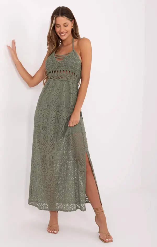 Italy Moda Dress-MI-SK-88191.63-khaki