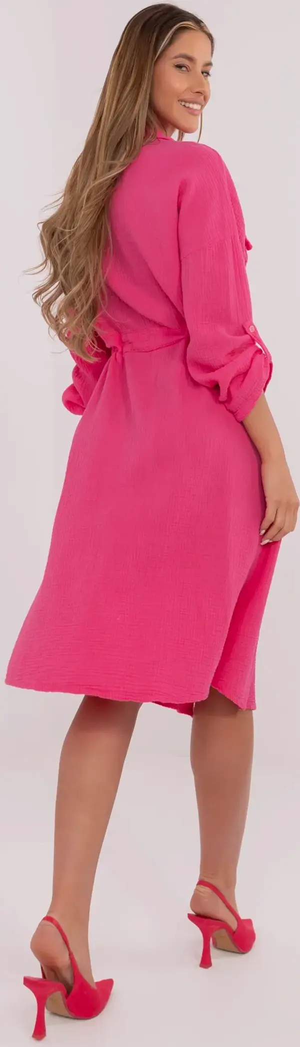 Italy Moda Dress-MI-SK-91166.73-fuchsia