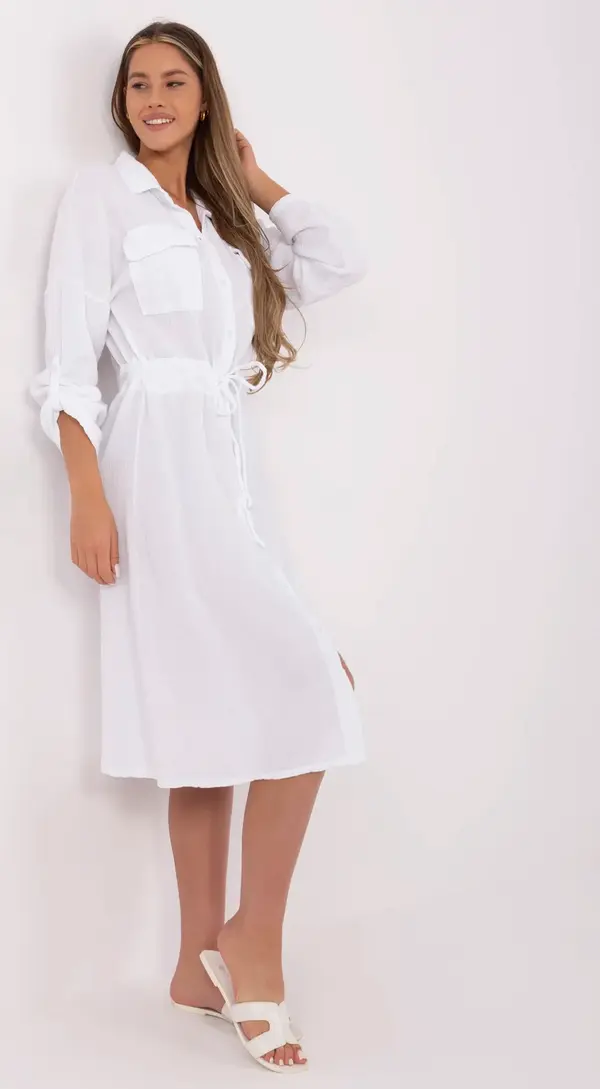 Italy Moda Dress-MI-SK-91166.73-white