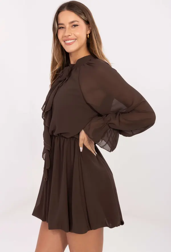 RUE PARIS Dress-MI-SK-A1554.26-brown