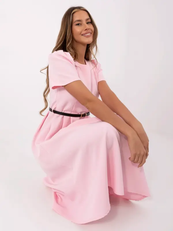 Italy Moda Dress-MI-SK-A2328.41-light pink