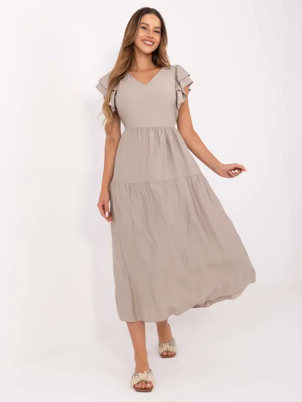 Italy Moda Dress-MI-SK-A2489.21-beige