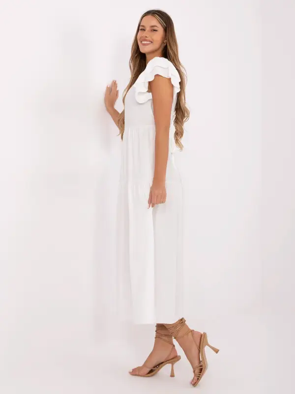 Italy Moda Dress-MI-SK-A2489.21-ecru