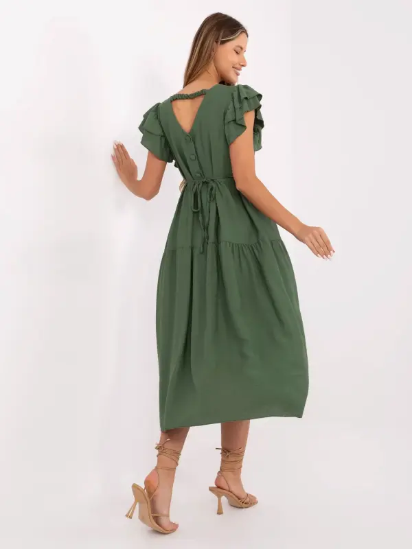 Italy Moda Dress-MI-SK-A2489.21-khaki