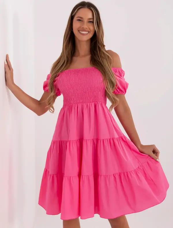 Italy Moda Dress-MI-SK-A2561.89-dark pink