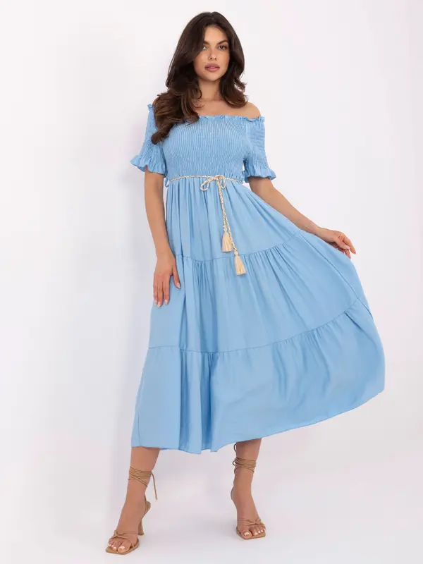Italy Moda Dress-MI-SK-A2609.96-blue