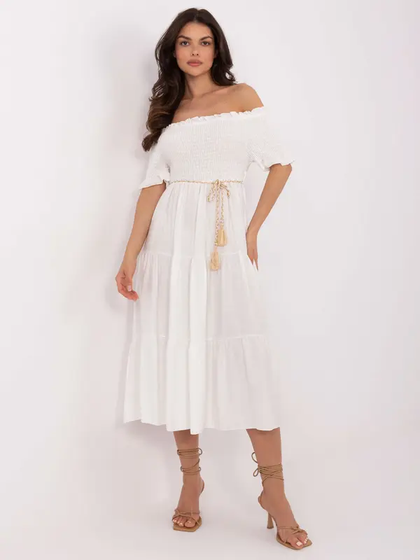 Italy Moda Dress-MI-SK-A2609.96-white