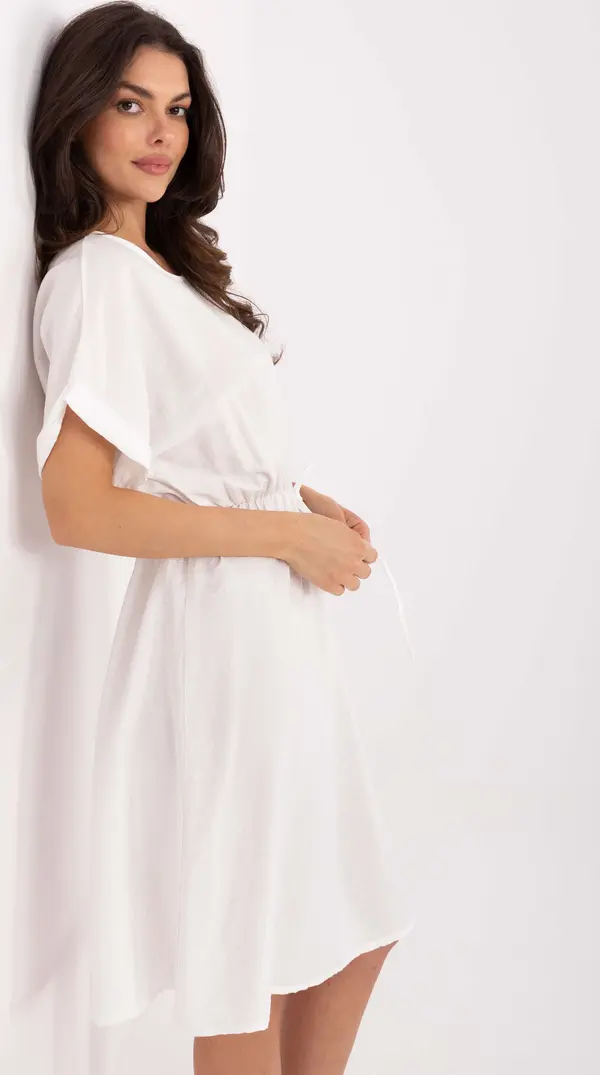 Italy Moda Dress-MI-SK-A63751.67-white