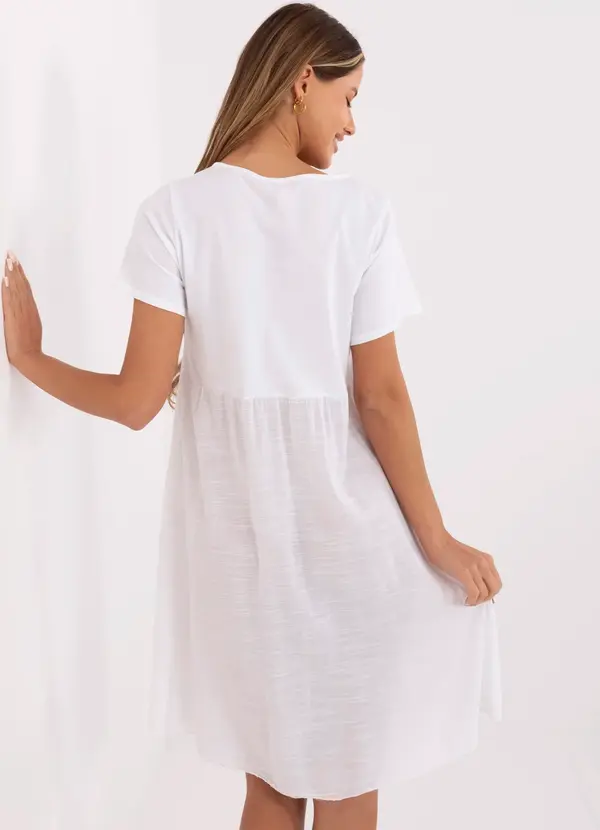 Italy Moda Dress-MO-SK-1005.67-white