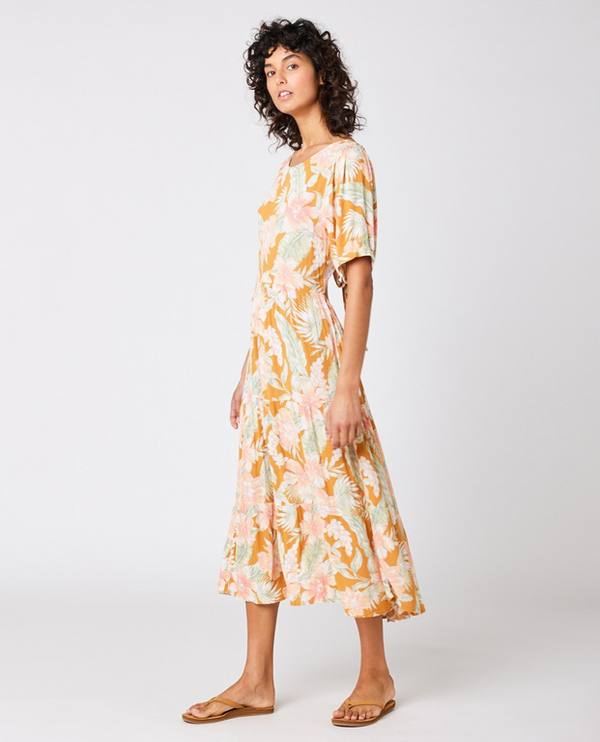 Rip Curl dress Rip Curl ALWAYS SUMMER MIDI Gold