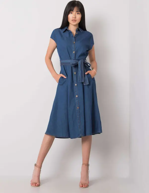 RUE PARIS Dress-RO-SK-2254.11P-dark blue
