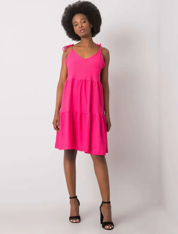 RUE PARIS Dress-RO-SK-2570.19-dark pink